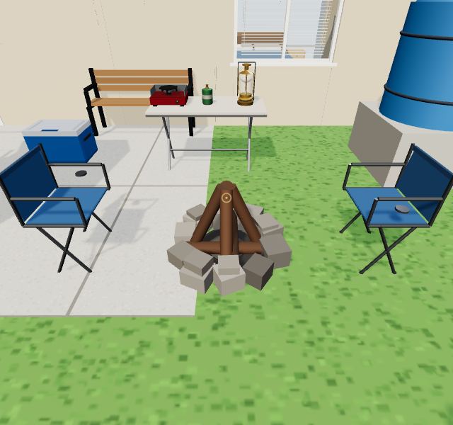 Casa interativa: Acampamento